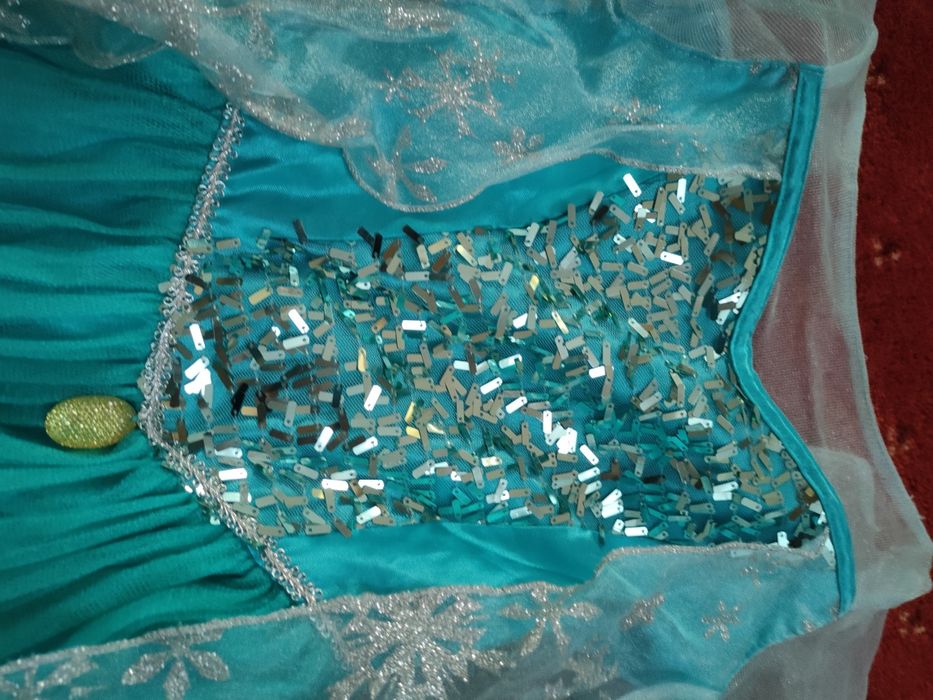 Strój bal karnawałowy przebranie Elsa 110 116