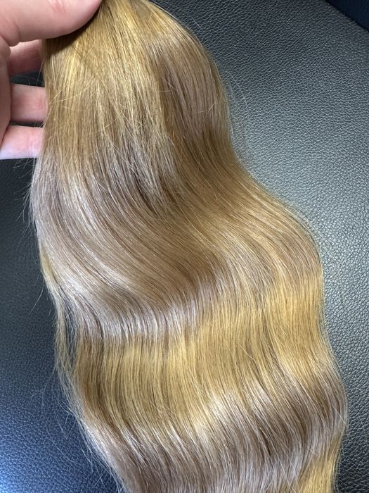 Włosy dziewicze polskie blond 47 cm 107 gram