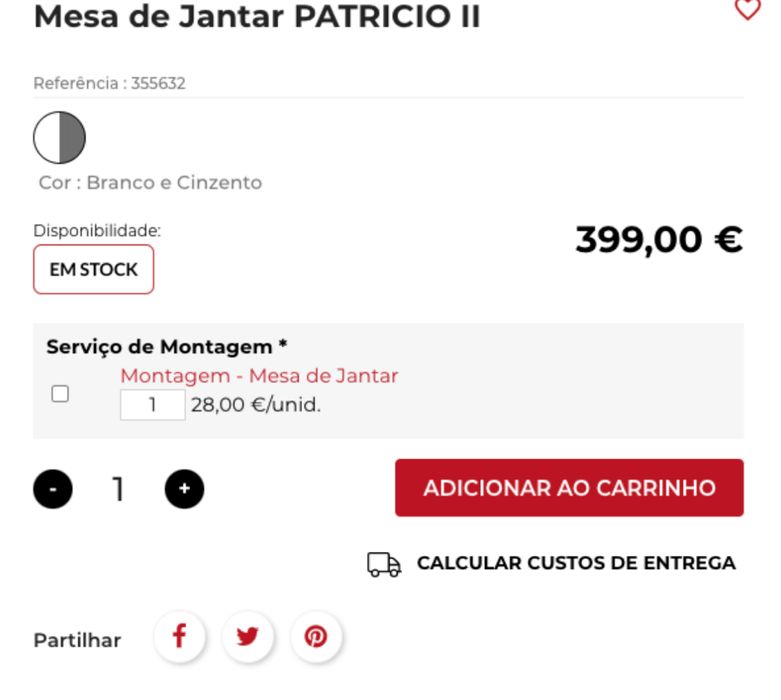 Mesa de Jantar (Como Nova)