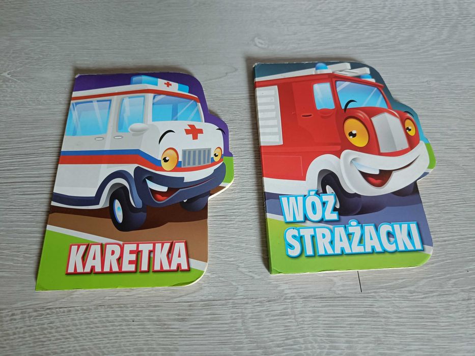 Karetka i Wóz strażacki 2 książki