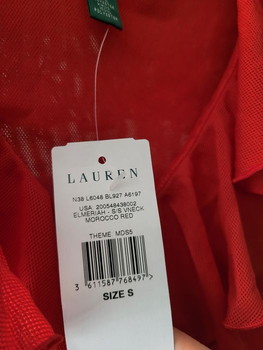 Bluzka damska czerwona Ralph Lauren S