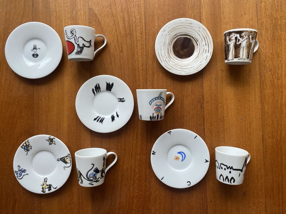 Conjunto de 5 chávenas de café