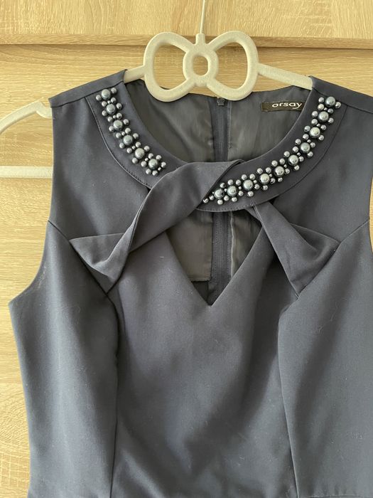 Elegancka granatowa sukienka Orsay, rozmiar 36