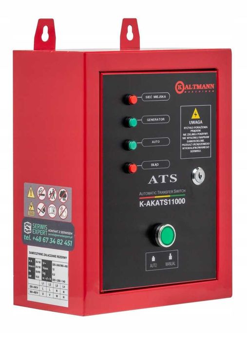 Agregat prądotwórczy KALTMANN 8000W 8kW AVR 16KM + ATS/SZR