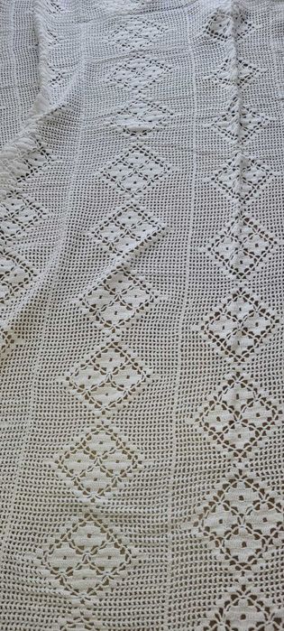 Colcha de Casal em Croché Manual - 1,80m x 2,00m (Impecável)