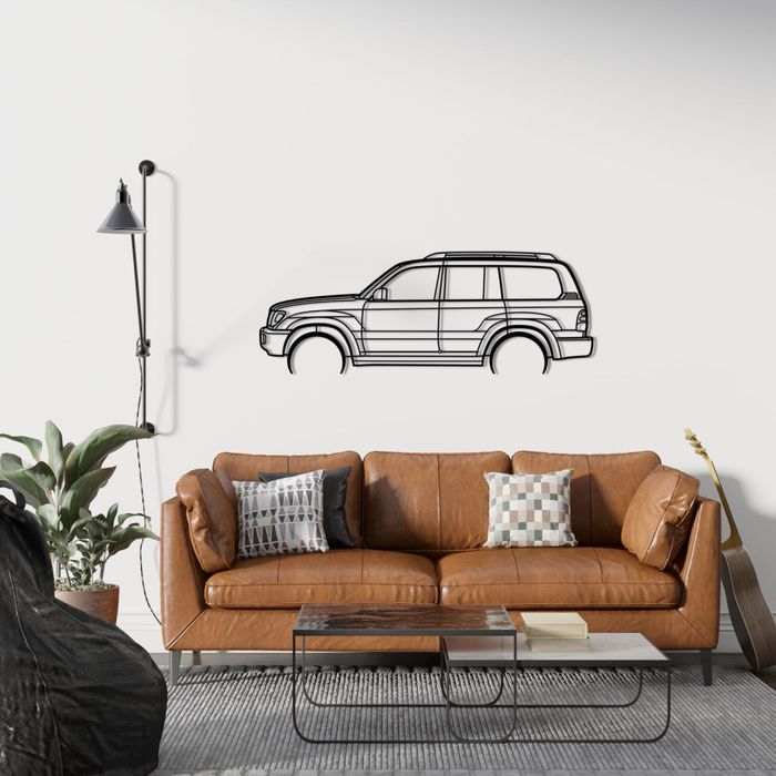 Металевий силует Toyota Land Cruiser 100