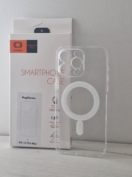 TEL PROTECT MagSilicone Case do Iphone 15 Pro Max Przezroczysty