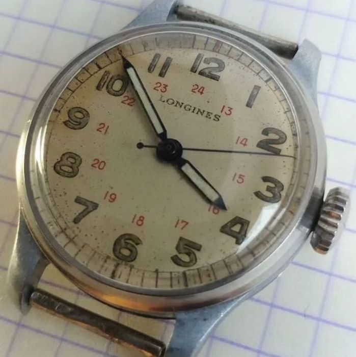 Longines cal. 12L swiss Zegarek Wojskowy