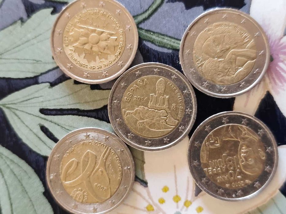 moedas colecionáveis 2 euros..
