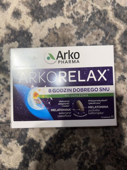 Arkorelax melatonina waleriana passiflora 15 tabletek sen zasypianie
