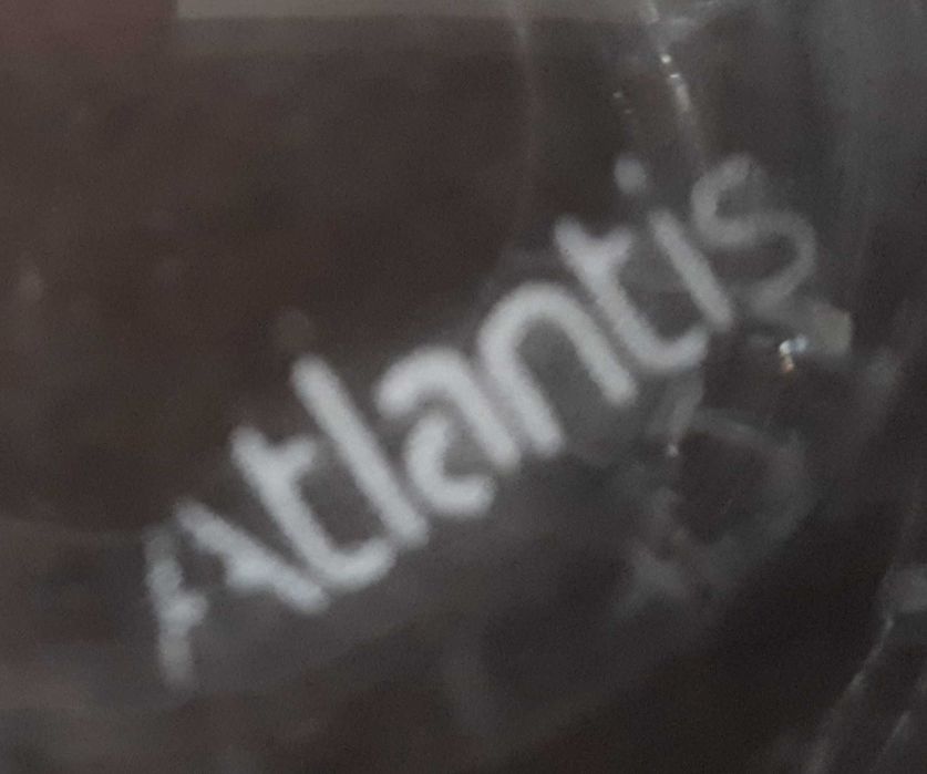 Castiçais de cristal marca Atlantis sem uso
