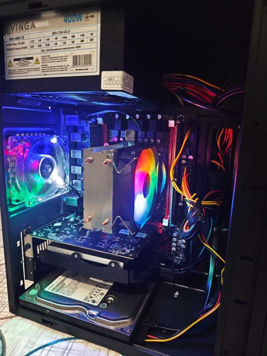 Бюджетний ігровий ПК 12 ядер: 2673v3/16Gb/RX 550 4gb/SSD M2 128+HDD500