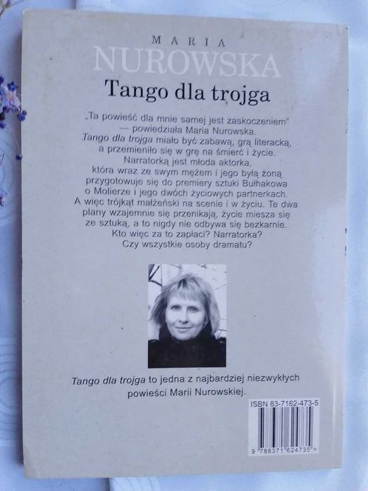 Tango dla trojga  Maria Nurkowska używana książka Vintage
