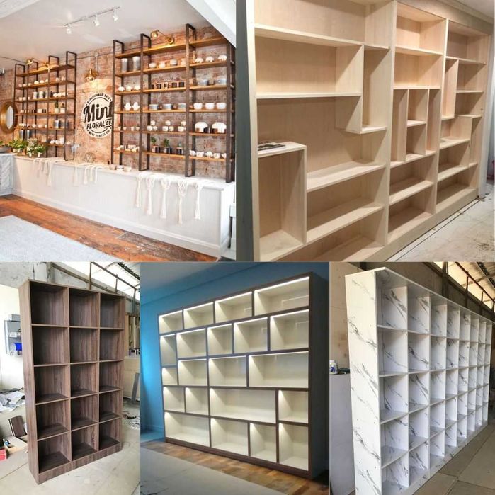 Estantes e moveis para espaço comercial