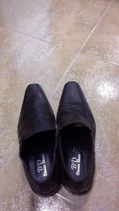 Sapatos homem pele castanhos