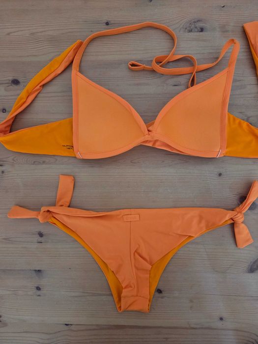 Biquíni laranja da Calzedonia, tamanho S/M