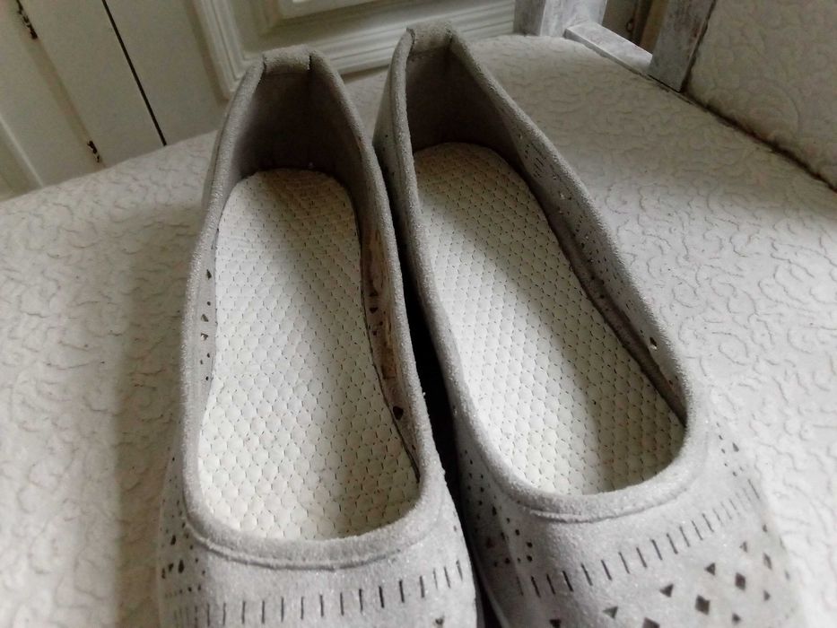 Czółenka baleriny półbuty ażurowe wiosenno-jesienne damskie buty 38