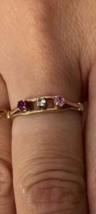 Piękny pierścionek złoty pr.585