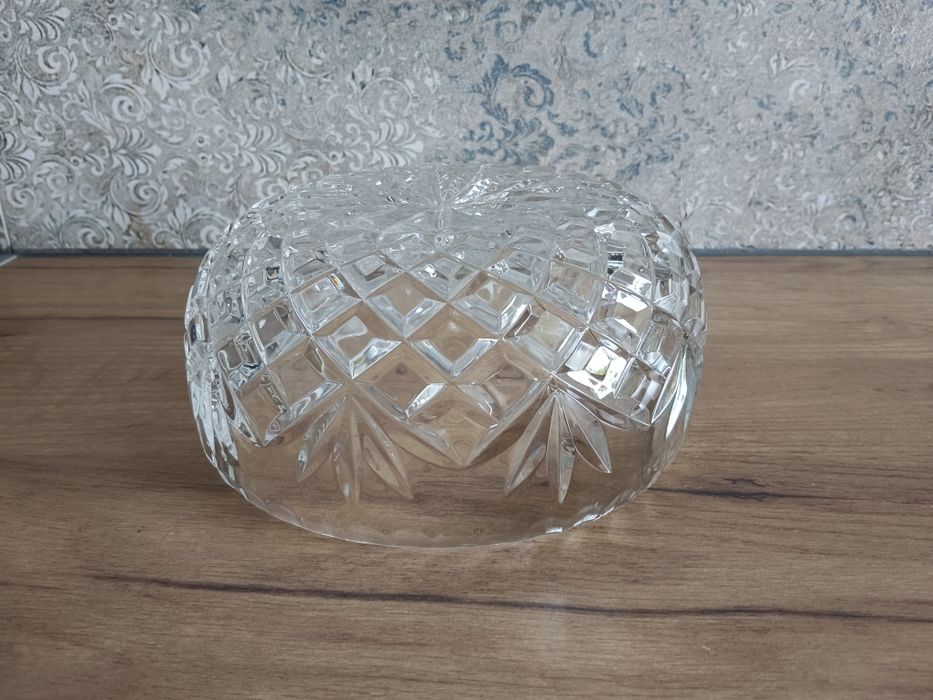 Kryształowa misa PRL stare szkło