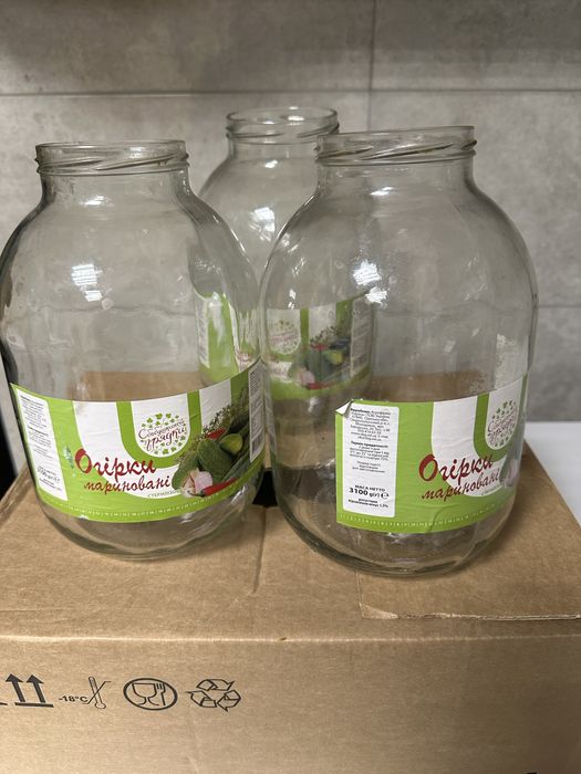 Банки стекло 3литра  для косервации.