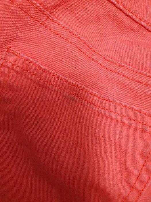 Spodnie czerwone jeansowe 34 36 zameczki