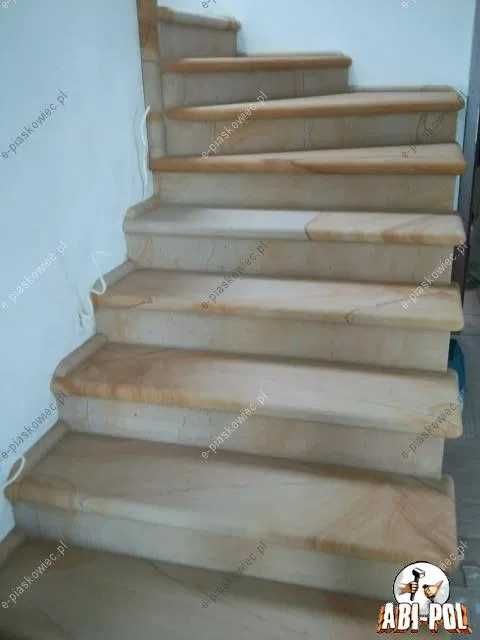 ~18~ Schody z płyt piaskowca okładzina schodów trepy piaskowiec