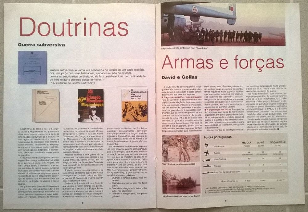 Colecção sobre a Guerra Colonial em VHS + colecção de fascículos