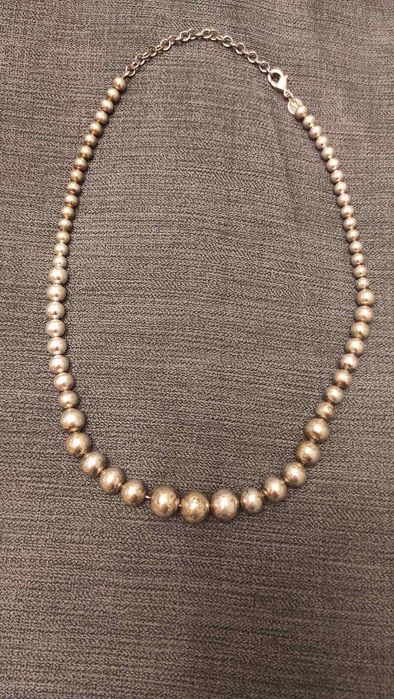 Серебряные бусы, чокер, колье