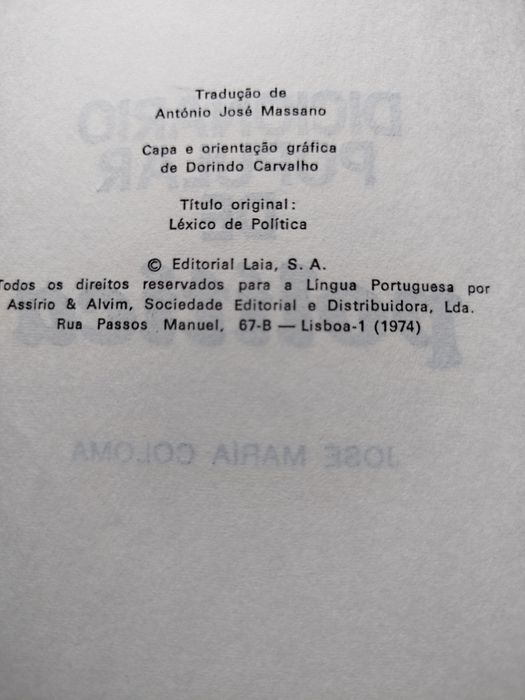Dicionário de política