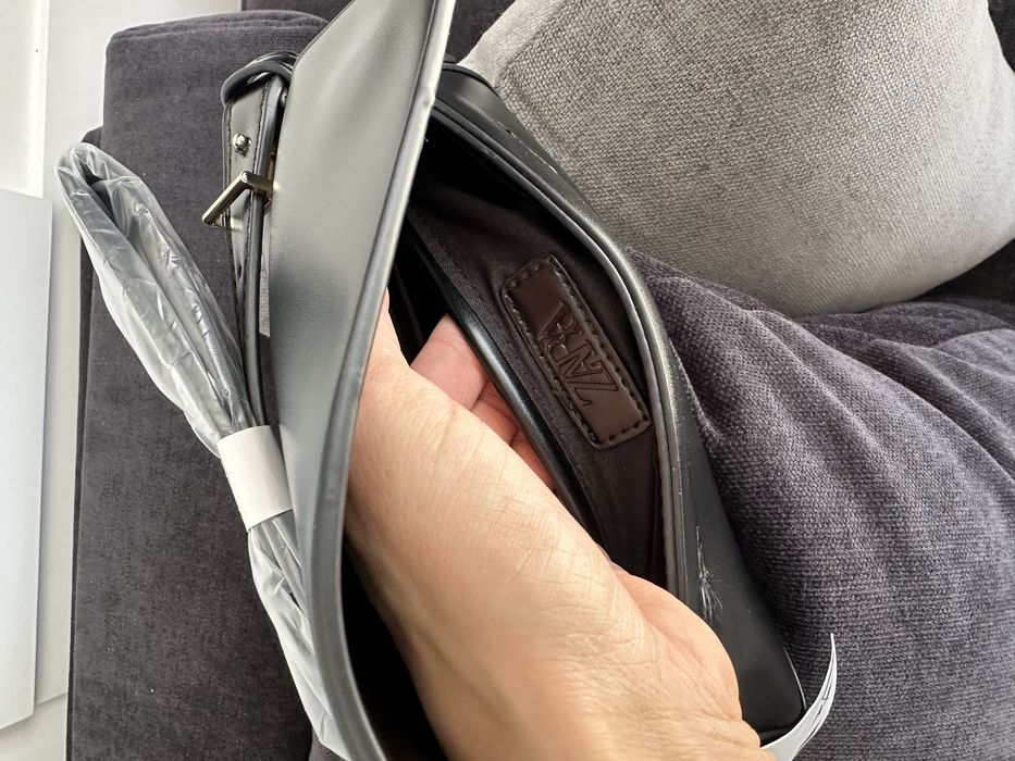 Жіноча сумочка Zara, сумка багет, сумка на плече