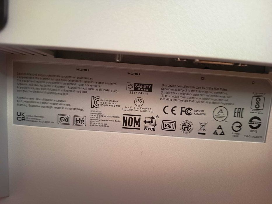 Monitores Lenovo L27-e40, como Novos
