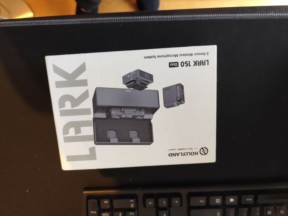 Microfone Lapela Lavalier Hollyland lark 150 duo