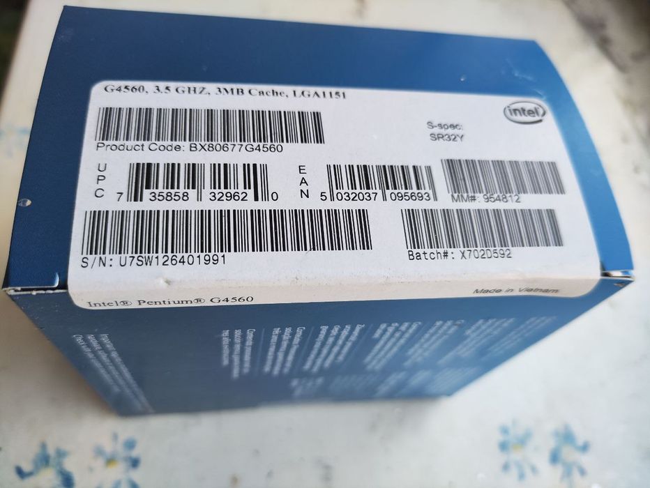 Процессор Intel pentium G4560