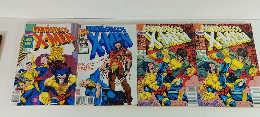 Lote 19 Revistas BD Marvel Comics X-Men e Wolverine em Português