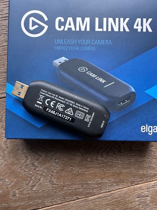 Elgato Cam Link 4K (відеозахоплення HDMI→USB) б/в, як новий