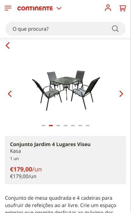 Mesa de conjunto viseu  nova em caixa