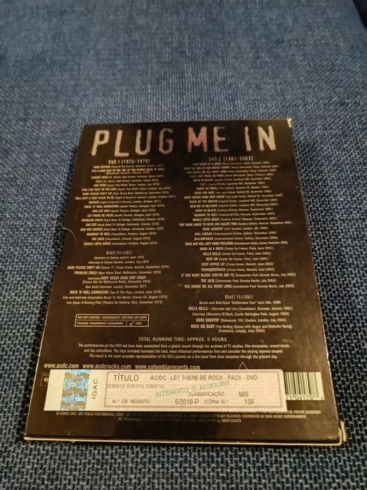 AC/DC - Plug Me In, 2 DVDs (free shipping)64297541046787121