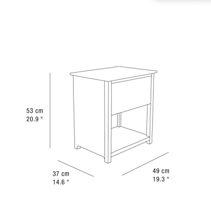 ZARA wood side table