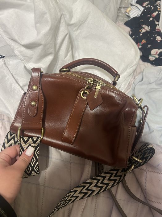 Нова шкіряна сумка ,преміум якість