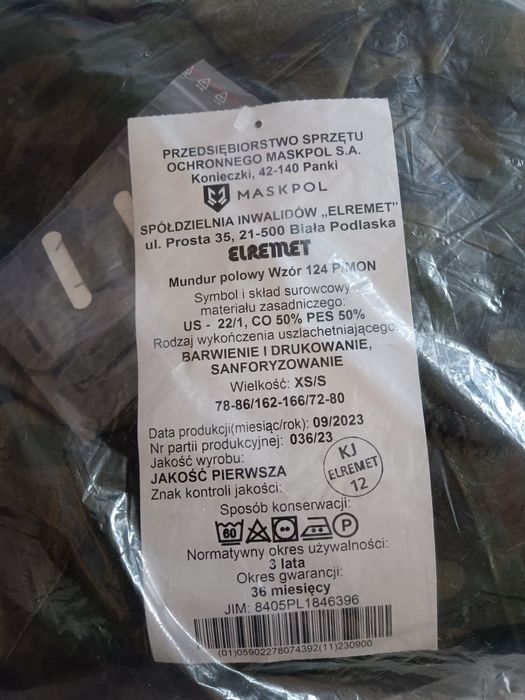 Mundur zimowy XS/S