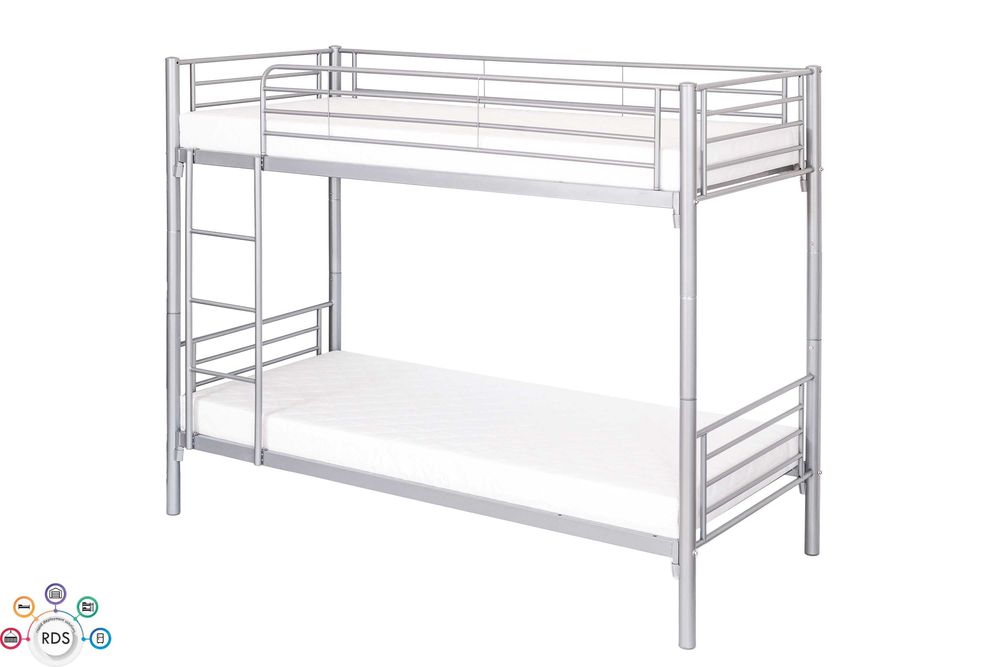 Łóżko metalowe piętrowe Łóżka wojskowe hostelowe domowe 90x200 cm