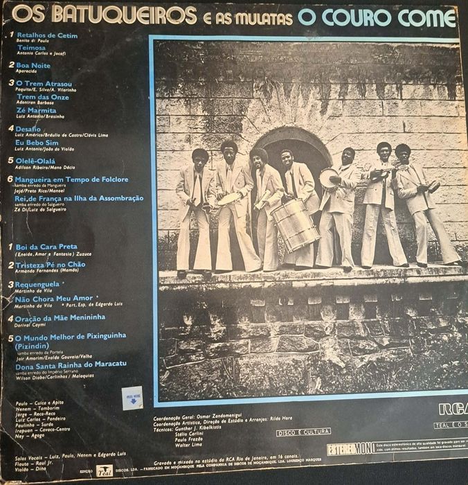 Disco de vinil os Batuqueiros e as mulatas