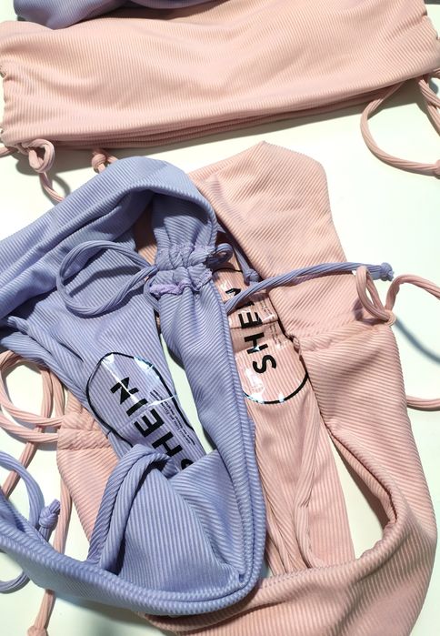 Новий купальник р.М  Shein, 38 р. ліловий, пудровий, рожевий бузковий,