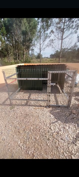 Canil em chapa lacada e rede Hércules