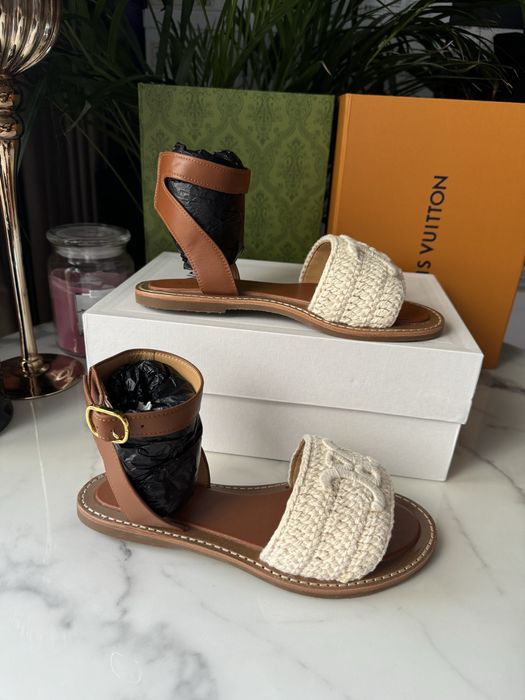 Sandały Celine brown leather