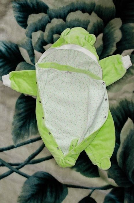 Велюровый комбинезон человечек на подкладке Baby Life Бейби Лайф, р.56