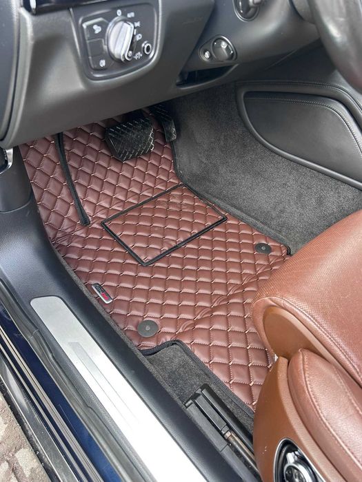 Коврики в салон EVA Ворсовые Экокожа для Audi A8 2010-2007 / 2017-2025