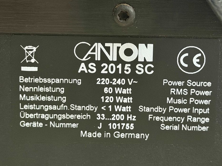 Subwoofer Aktywny Canton AS2015 SC Audio Room