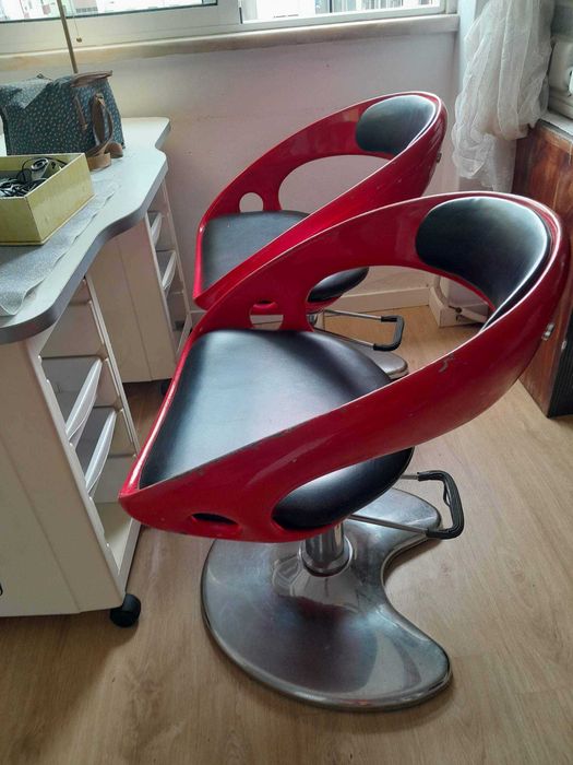 Mobiliario e acessorios de cabeleireiro hidráulicas