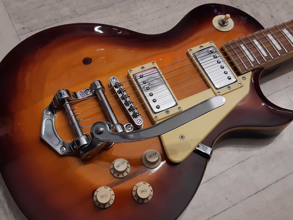Gitara Les Paul z mostkiem Bigsby-sunburst-LP - wysyłka Gratis-zamiana